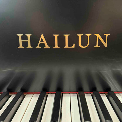 SOLD Hailun 198 6'6" Satin Black Grand Piano With Self-Playing QRS System