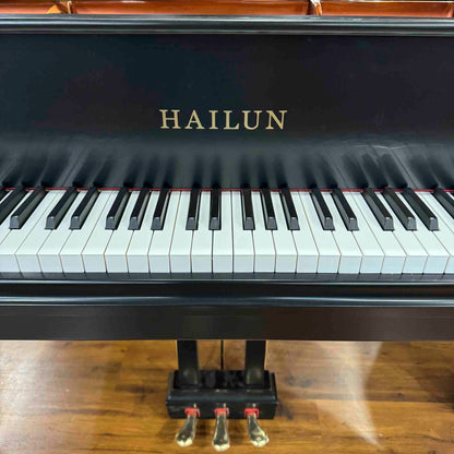 SOLD Hailun 198 6'6" Satin Black Grand Piano With Self-Playing QRS System