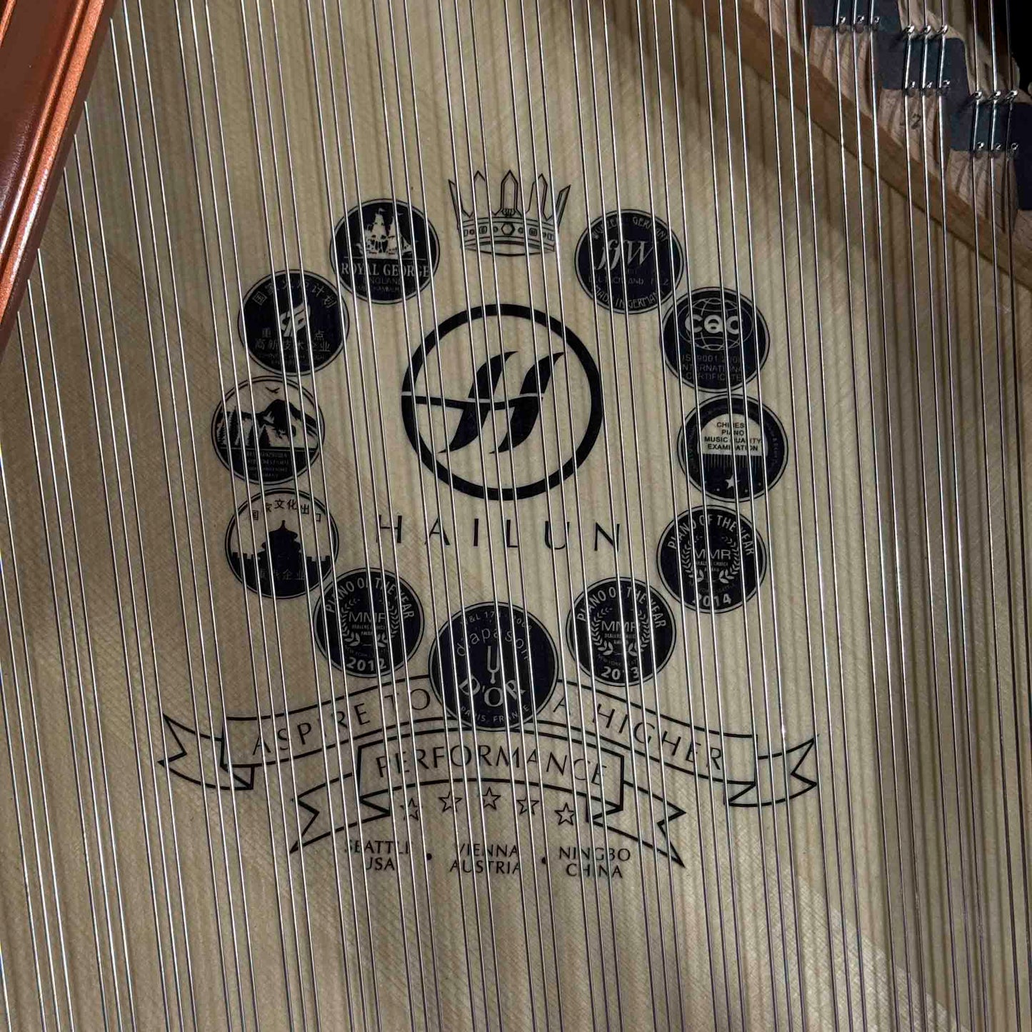 SOLD Hailun 198 6'6" Satin Black Grand Piano With Self-Playing QRS System