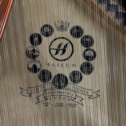 SOLD Hailun 198 6'6" Satin Black Grand Piano With Self-Playing QRS System