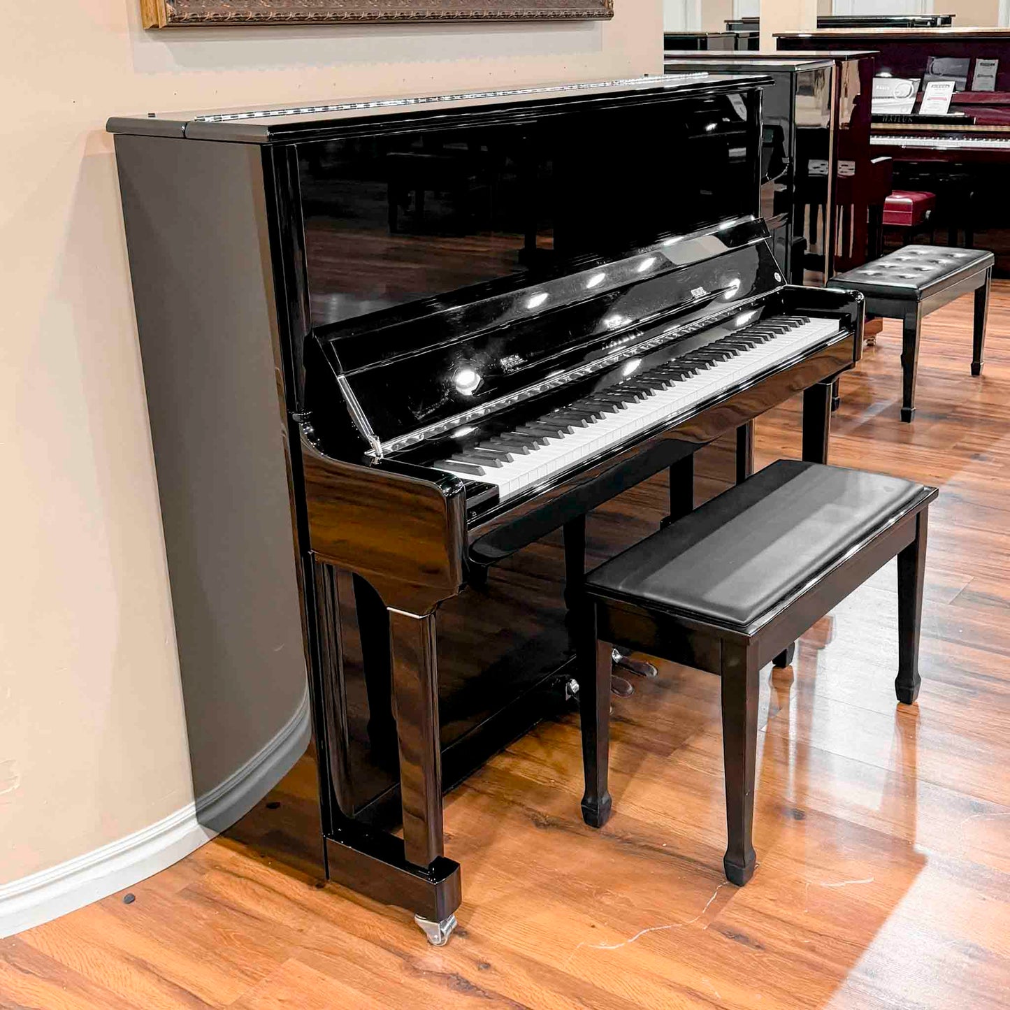 SOLD 2020 Hailun 5P Polished Black Upright Piano