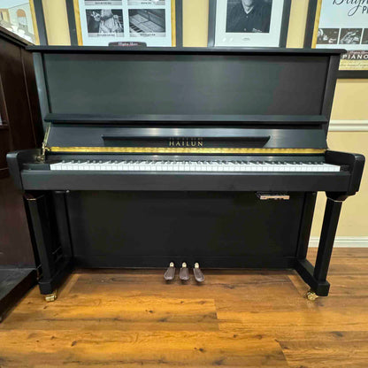SOLD Hailun 5P 50" Satin Black Silent Play Upright Piano