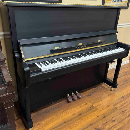 SOLD Hailun 5P 50" Satin Black Silent Play Upright Piano