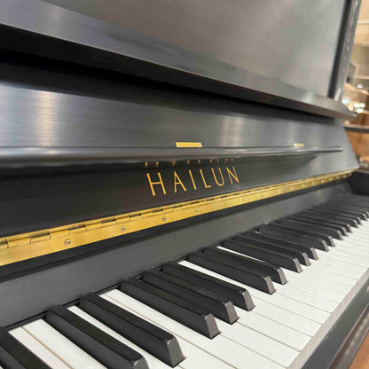 SOLD Hailun 5P 50" Satin Black Silent Play Upright Piano
