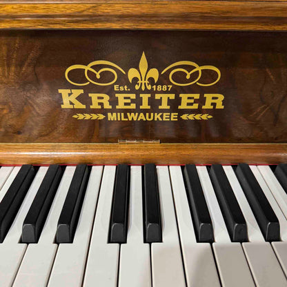 1919 Kreiter 57" Wood Finish Upright Piano