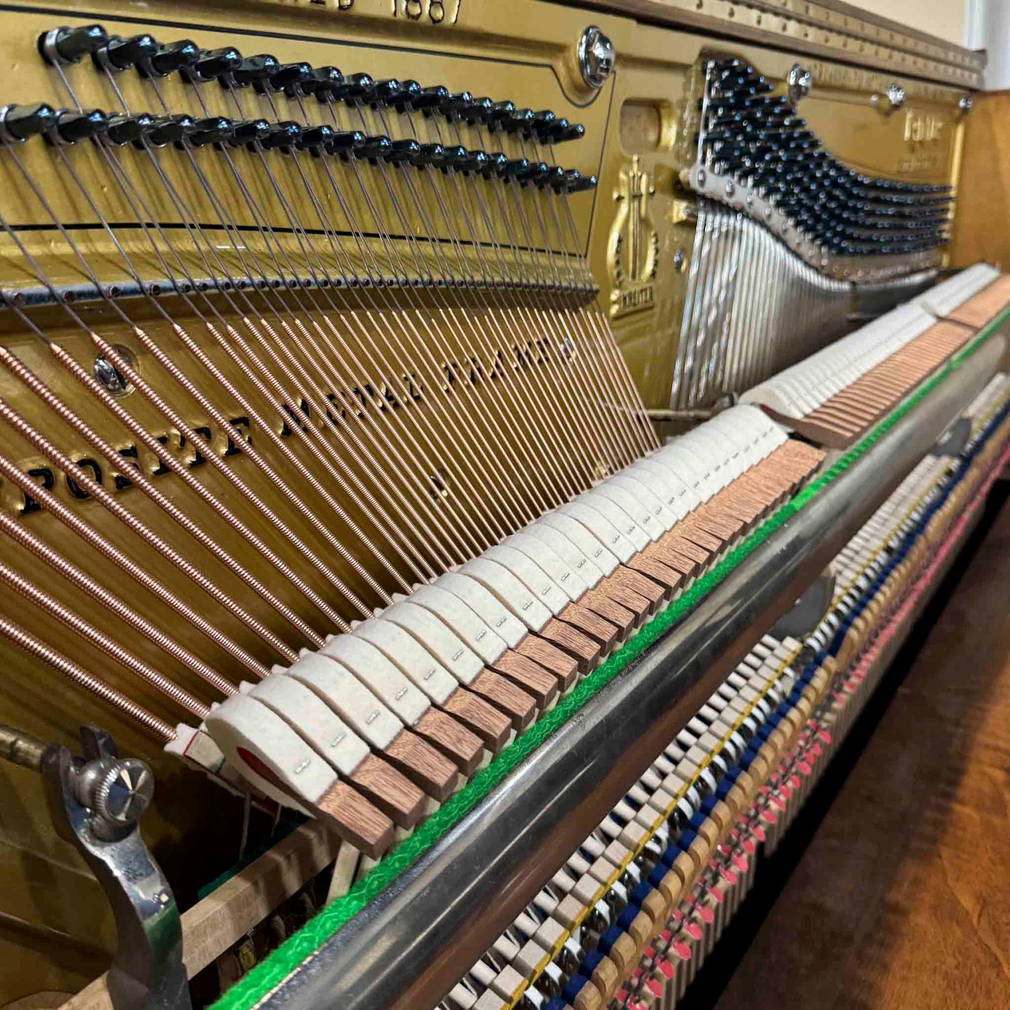 1919 Kreiter 57" Wood Finish Upright Piano