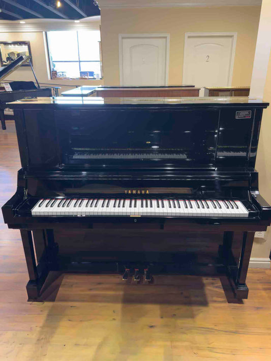 1980 Yamaha YUA 52" Polished Black Upright Piano
