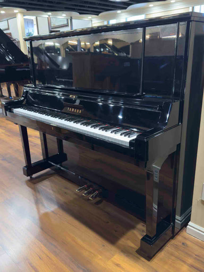 1980 Yamaha YUA 52" Polished Black Upright Piano