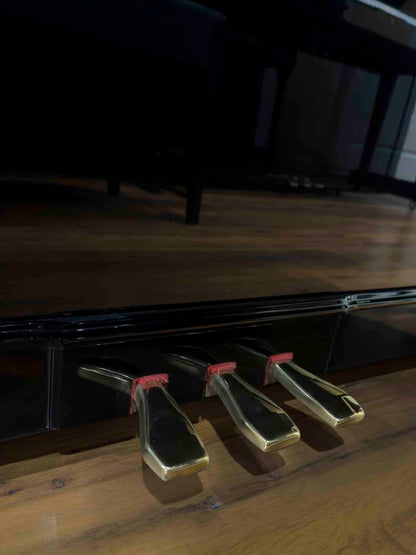 1980 Yamaha YUA 52" Polished Black Upright Piano