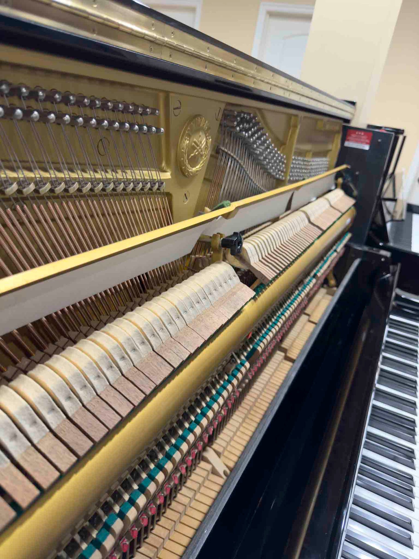 1980 Yamaha YUA 52" Polished Black Upright Piano