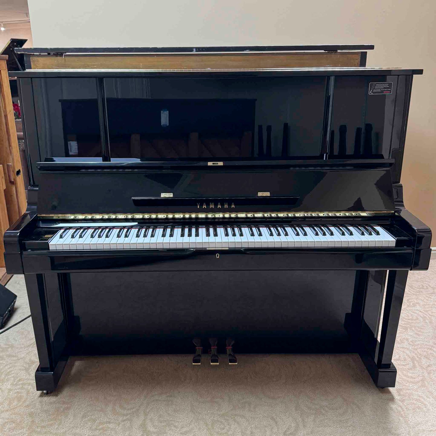 1983 Yamaha YUX 52" Polished Black Upright Piano