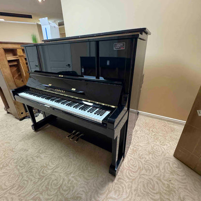 1983 Yamaha YUX 52" Polished Black Upright Piano