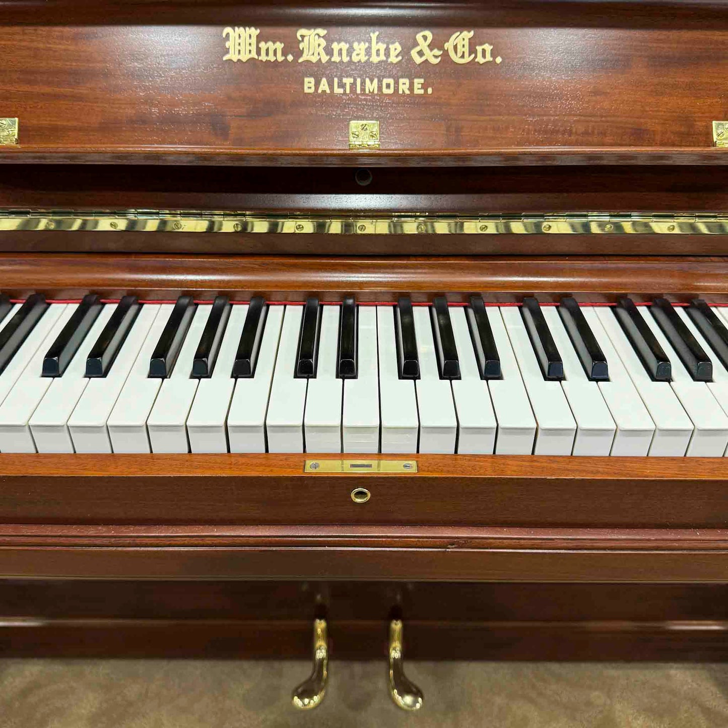 1900 Knabe 54" Wood Finish Upright Piano