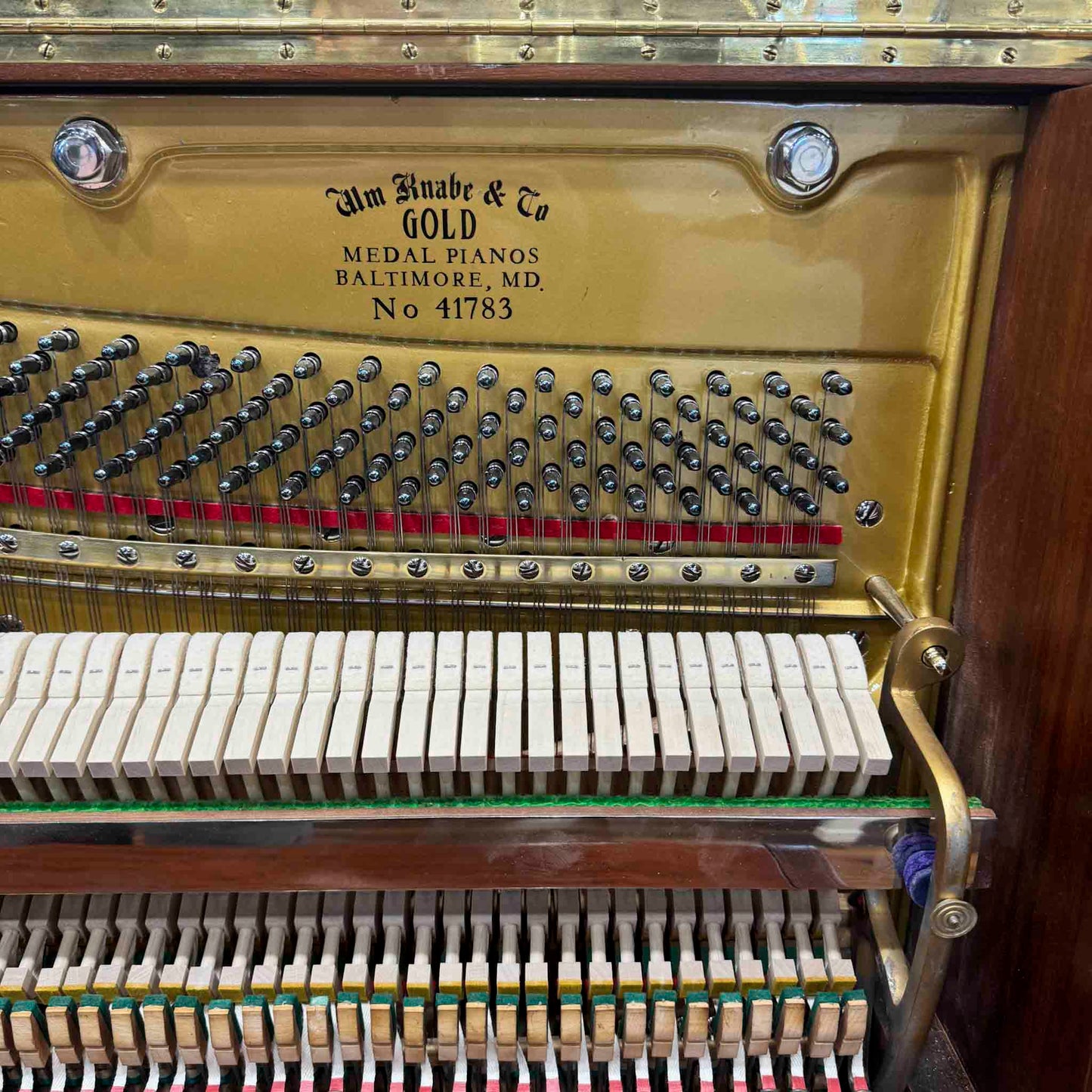 1900 Knabe 54" Wood Finish Upright Piano
