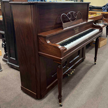 HEIRLOOM RESTORATION 1896 Crown 57" Wood Finish Commissioned Upright Piano
