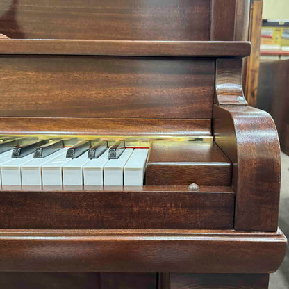 HEIRLOOM RESTORATION 1896 Crown 57" Wood Finish Commissioned Upright Piano