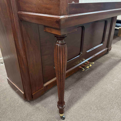 HEIRLOOM RESTORATION 1896 Crown 57" Wood Finish Commissioned Upright Piano