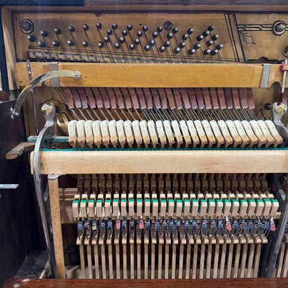 HEIRLOOM RESTORATION 1896 Crown 57" Wood Finish Commissioned Upright Piano
