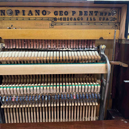 HEIRLOOM RESTORATION 1896 Crown 57" Wood Finish Commissioned Upright Piano