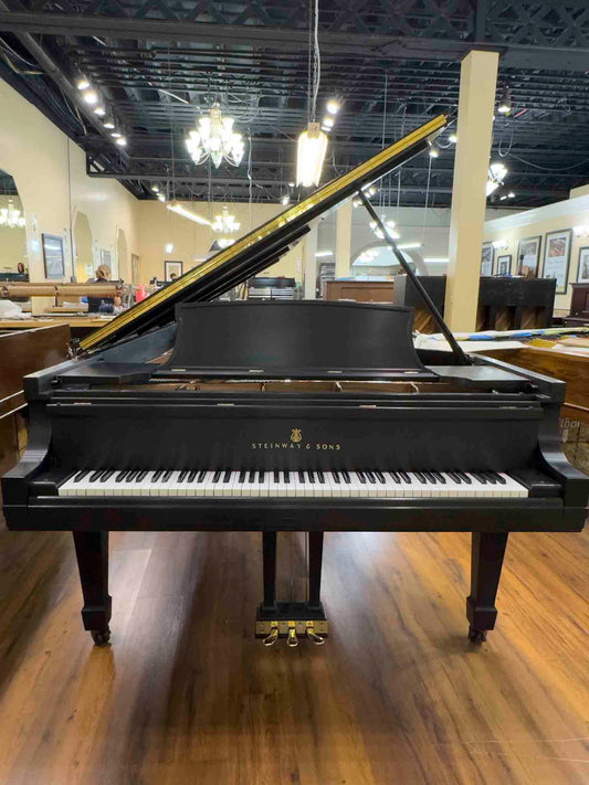 CURRENT SHOP WORK 1971 Steinway D 9' Black Satin Commissioned Concert Grand Piano