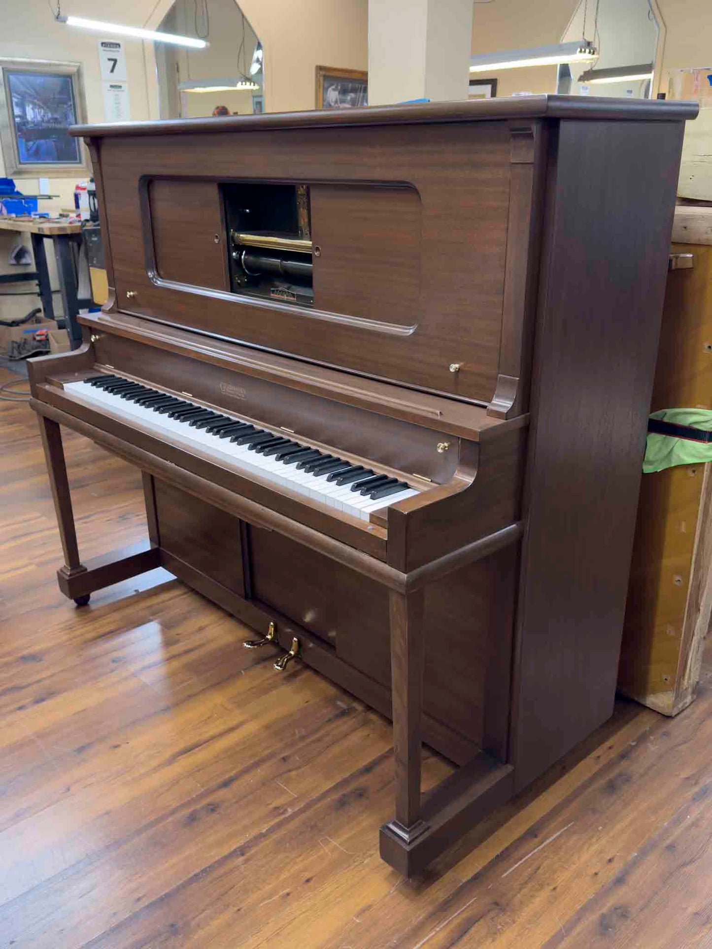 HEIRLOOM RESTORATION 1920 Gulbransen 55" Vintage Player Commissioned Upright Piano