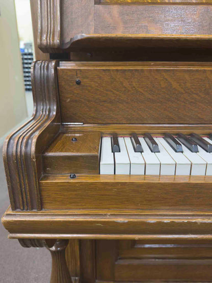 CURRENT SHOP WORK 1907 Crown 58" Wood Finish Commissioned Upright Piano