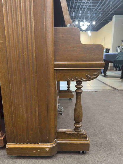 CURRENT SHOP WORK 1907 Crown 58" Wood Finish Commissioned Upright Piano