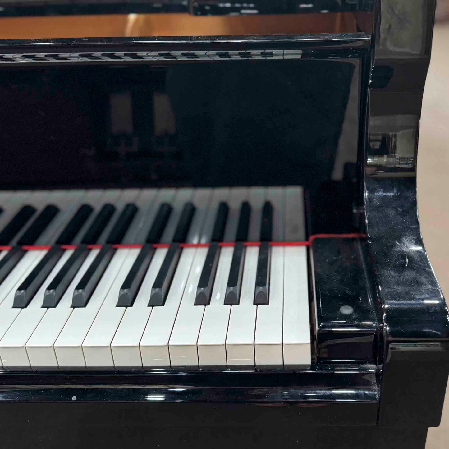 CURRENT SHOP WORK 2001 Yamaha C3 6'1" Polished Black Commissioned Grand Piano with Self-Playing QRS System