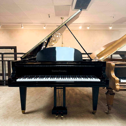 1860 Grotrian Steinweg 7' Polished Black Grand Piano with QRS Self Playing System