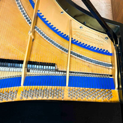 1860 Grotrian Steinweg 7' Polished Black Grand Piano with QRS Self Playing System