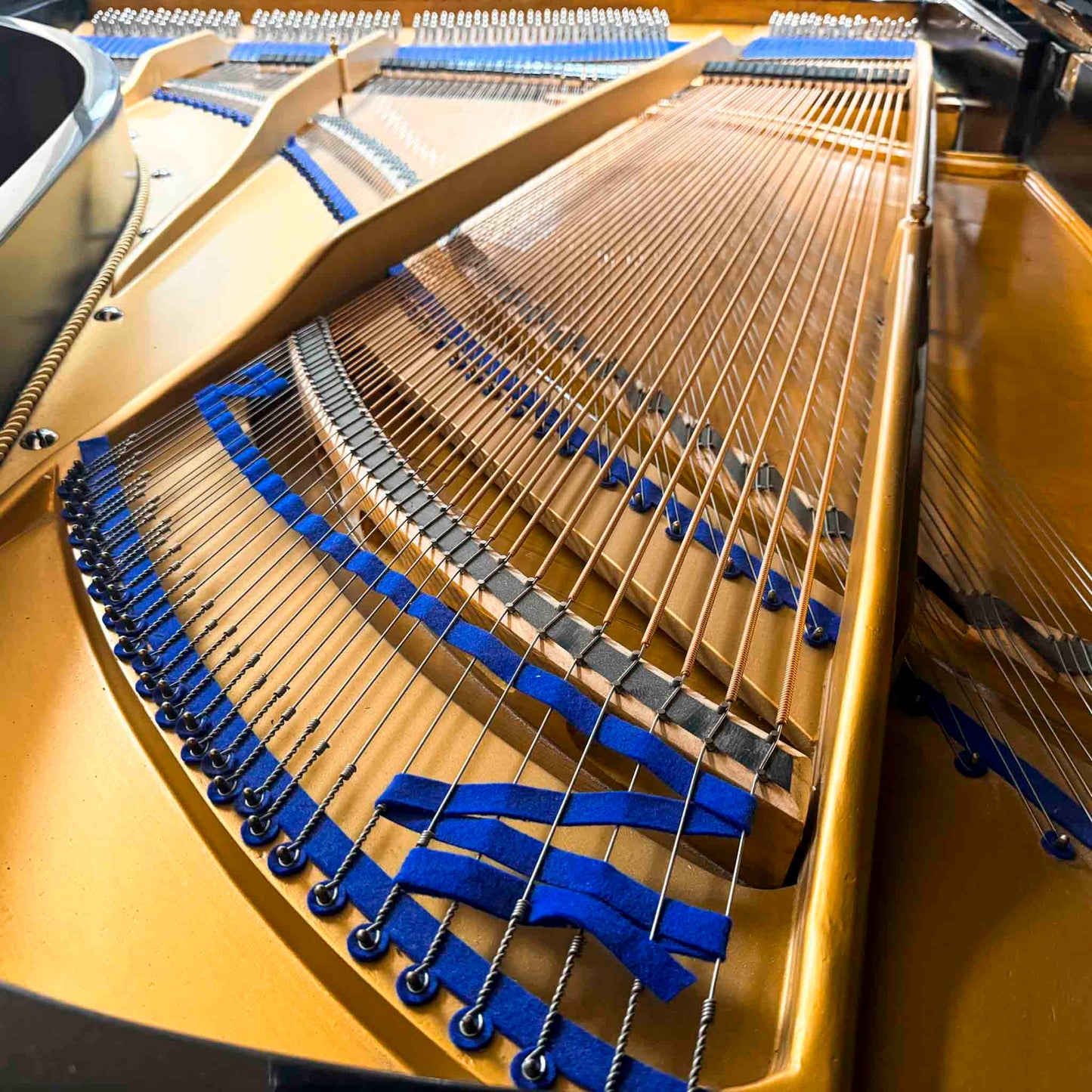 1860 Grotrian Steinweg 7' Polished Black Grand Piano with QRS Self Playing System