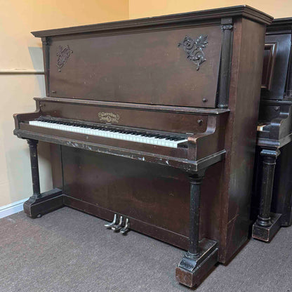 CURRENT SHOP WORK 1904 Clarendon 55" Wood Finish Upright Piano