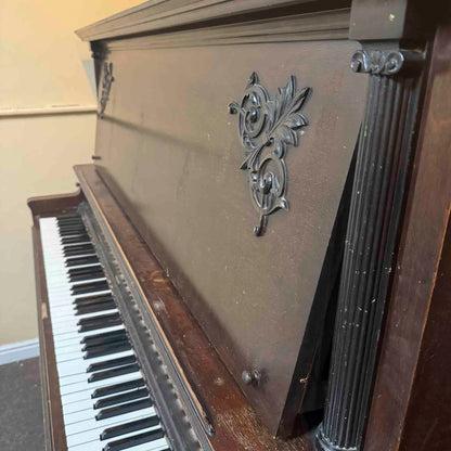 CURRENT SHOP WORK 1904 Clarendon 55" Wood Finish Upright Piano