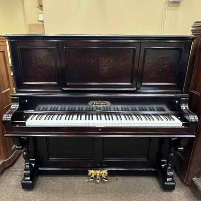 HEIRLOOM RESTORATION 1890 Emerson 58" Wood Finish Commissioned Upright Piano