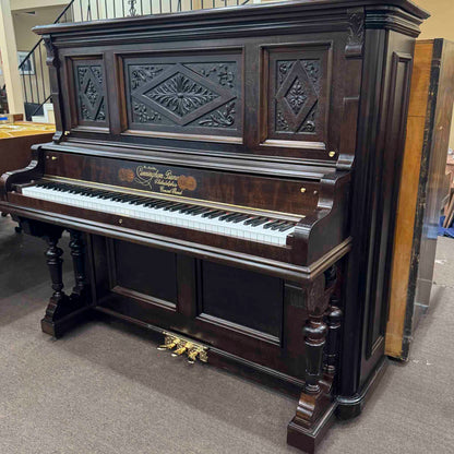 HEIRLOOM RESTORATION 1901 Cunningham 56" Commissioned Upright Piano