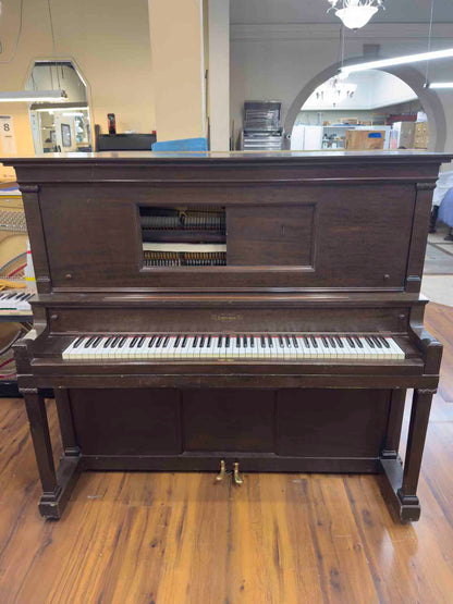 CURRENT SHOP WORK 1915 Emerson 56" Wood Finish Commissioned Upright Piano