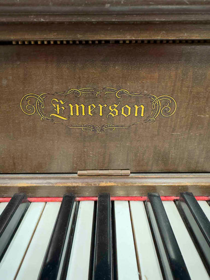 CURRENT SHOP WORK 1915 Emerson 56" Wood Finish Commissioned Upright Piano