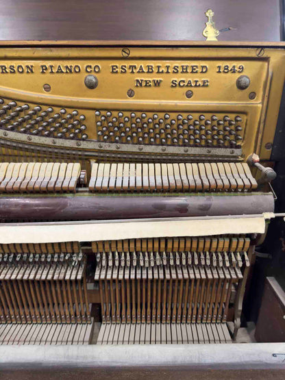 CURRENT SHOP WORK 1915 Emerson 56" Wood Finish Commissioned Upright Piano