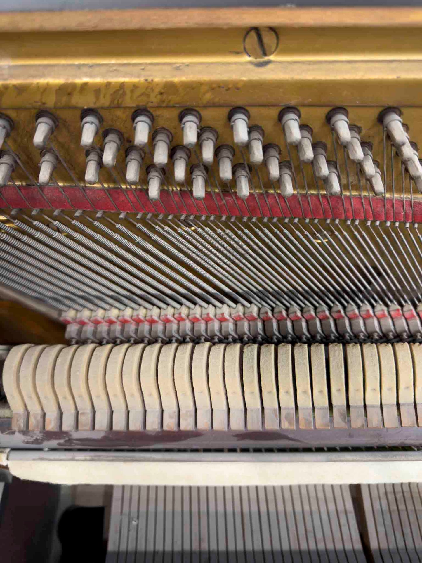 CURRENT SHOP WORK 1915 Emerson 56" Wood Finish Commissioned Upright Piano