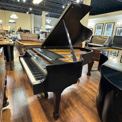 CURRENT SHOP WORK 1983 Steinway & Sons Model L 5'10" Satin Black Commissioned Grand Piano