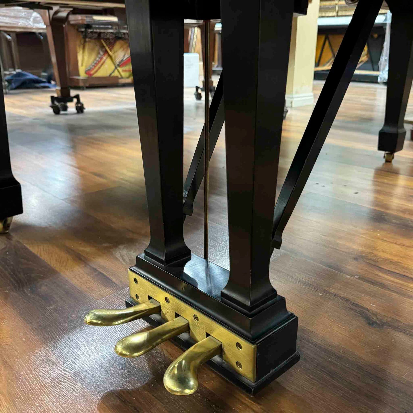 CURRENT SHOP WORK 1983 Steinway & Sons Model L 5'10" Satin Black Commissioned Grand Piano