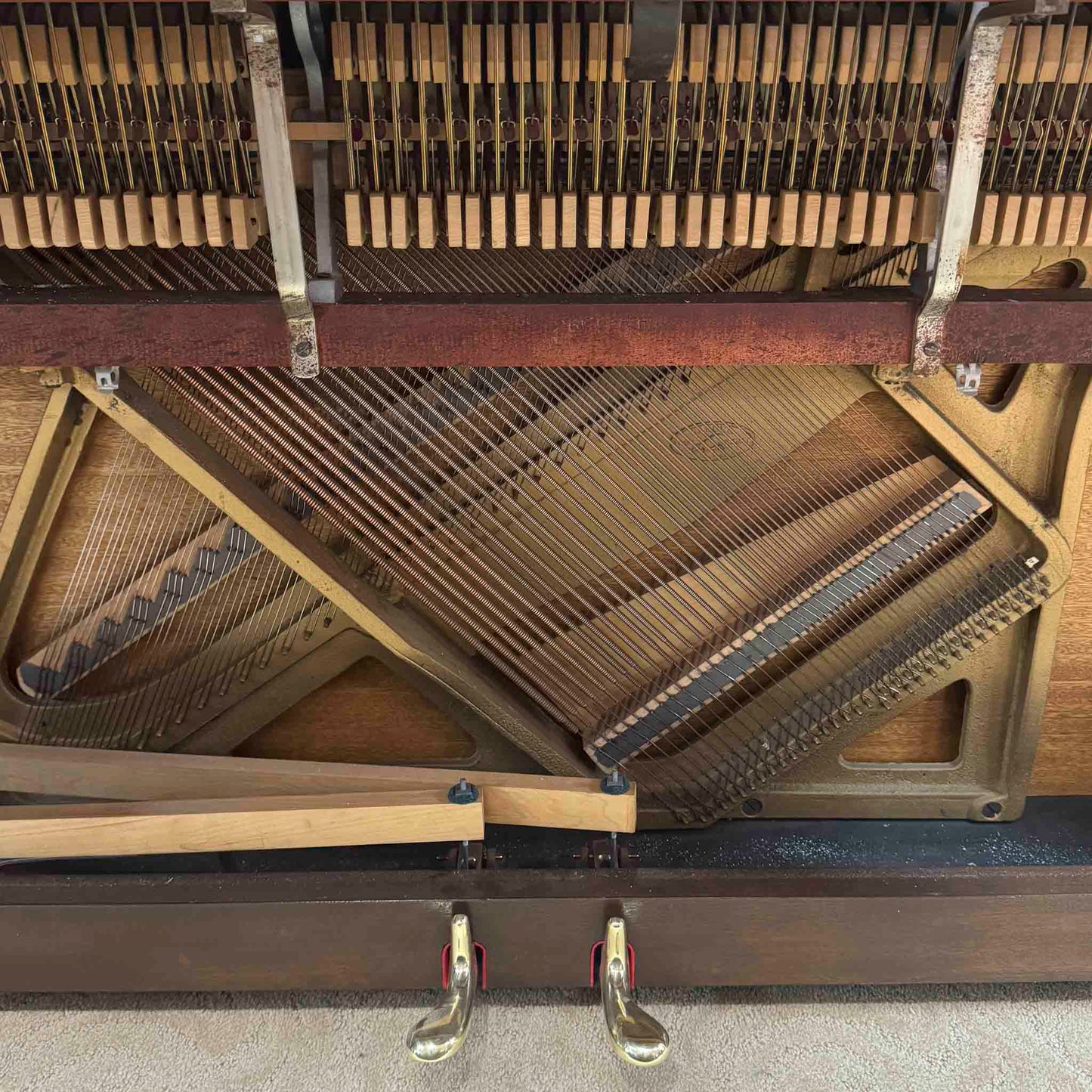 HEIRLOOM RESTORATION 1960 Hallet Davis 36.5" Commissioned Spinet Piano