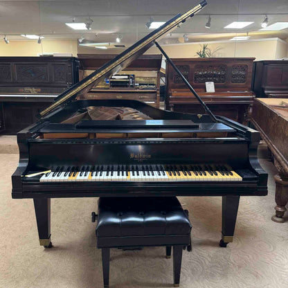 AVAILABLE TO RESTORE: CALL FOR CUSTOM PRICING—1925 Baldwin Grand 9' Satin Black Grand Piano