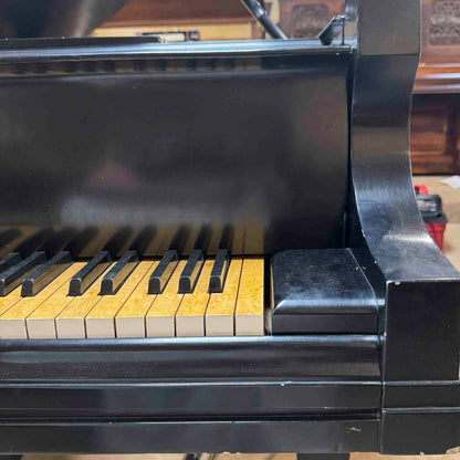 AVAILABLE TO RESTORE: CALL FOR CUSTOM PRICING—1925 Baldwin Grand 9' Satin Black Grand Piano