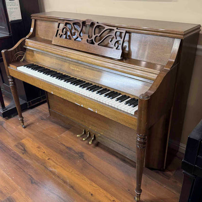 CURRENT SHOP WORK 1979 Charles Walter 43" Walnut Finish Commissioned Console Piano