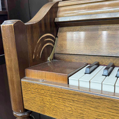 CURRENT SHOP WORK 1979 Charles Walter 43" Walnut Finish Commissioned Console Piano