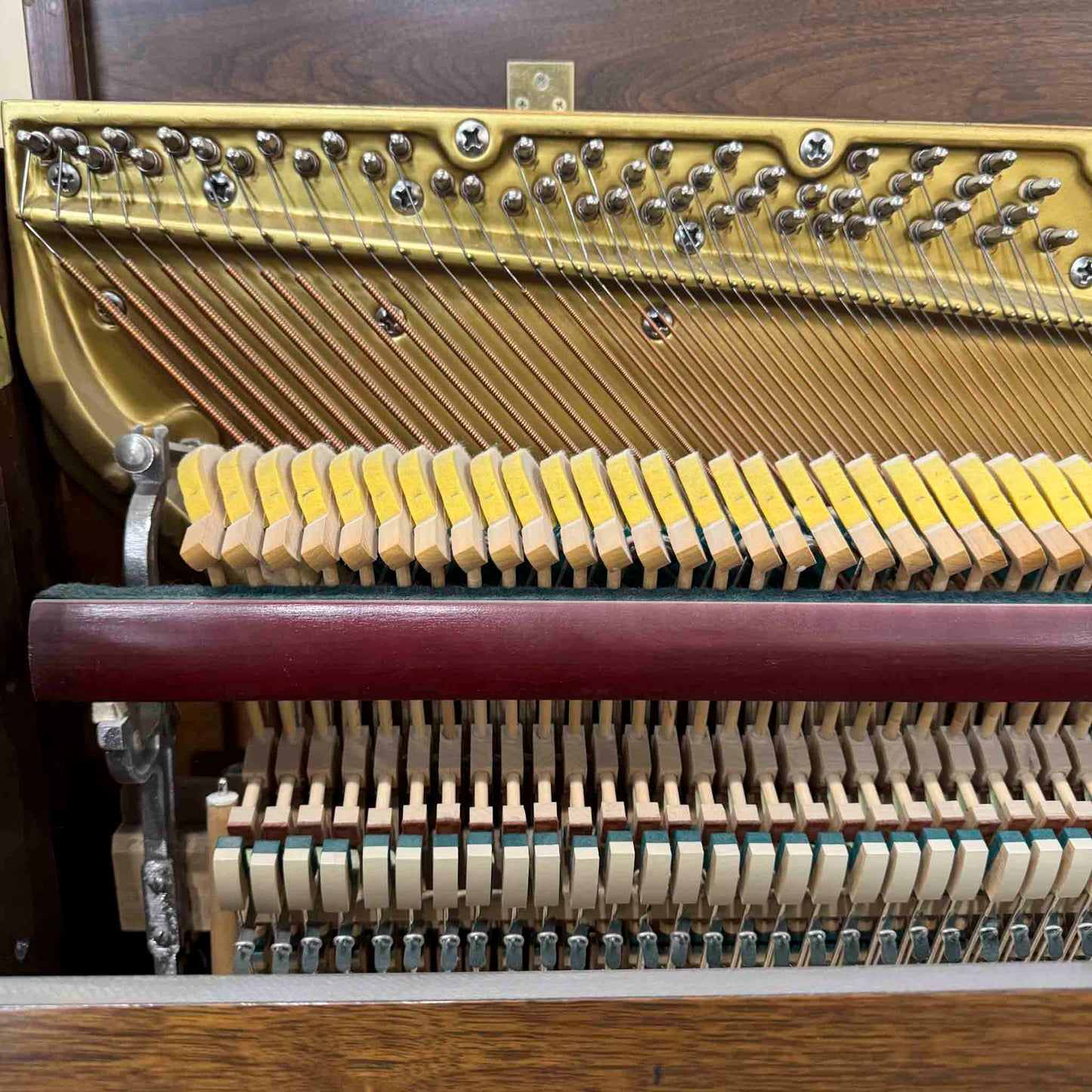 CURRENT SHOP WORK 1979 Charles Walter 43" Walnut Finish Commissioned Console Piano