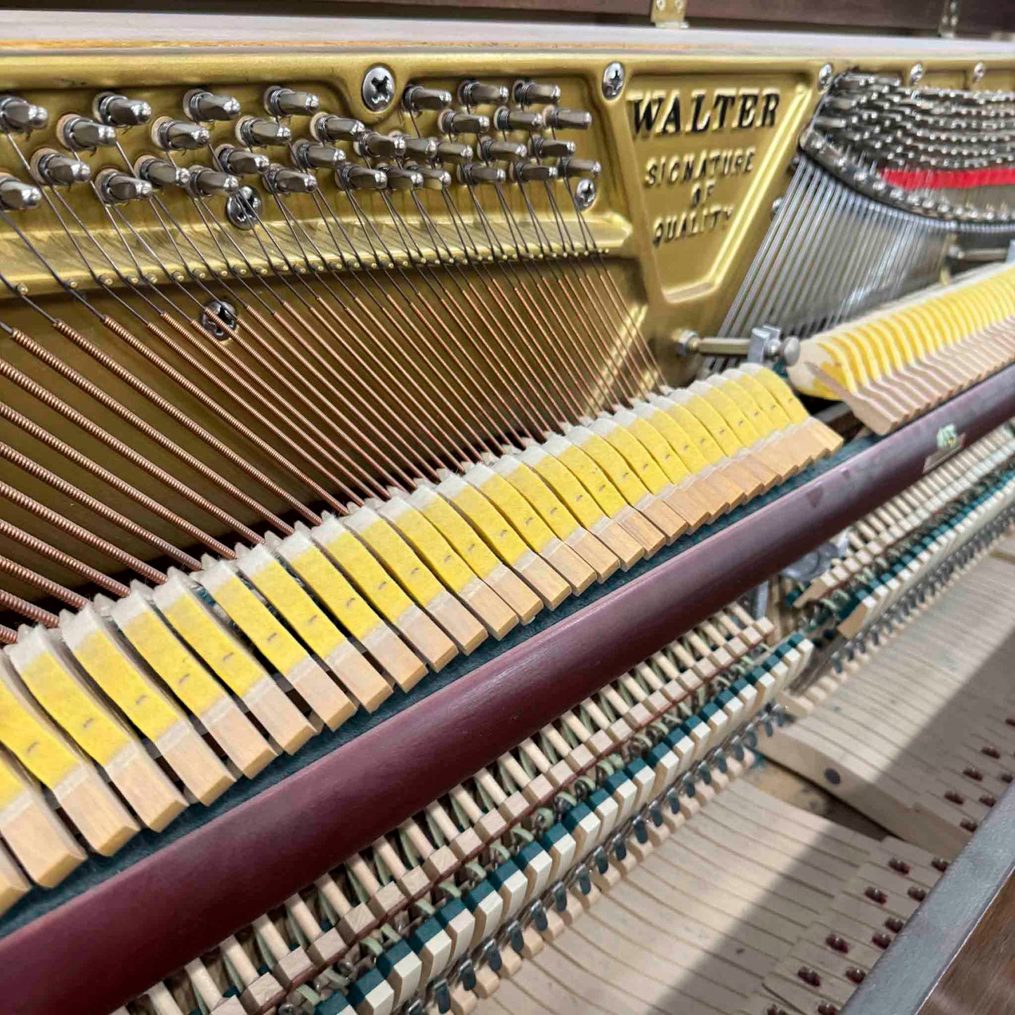 CURRENT SHOP WORK 1979 Charles Walter 43" Walnut Finish Commissioned Console Piano