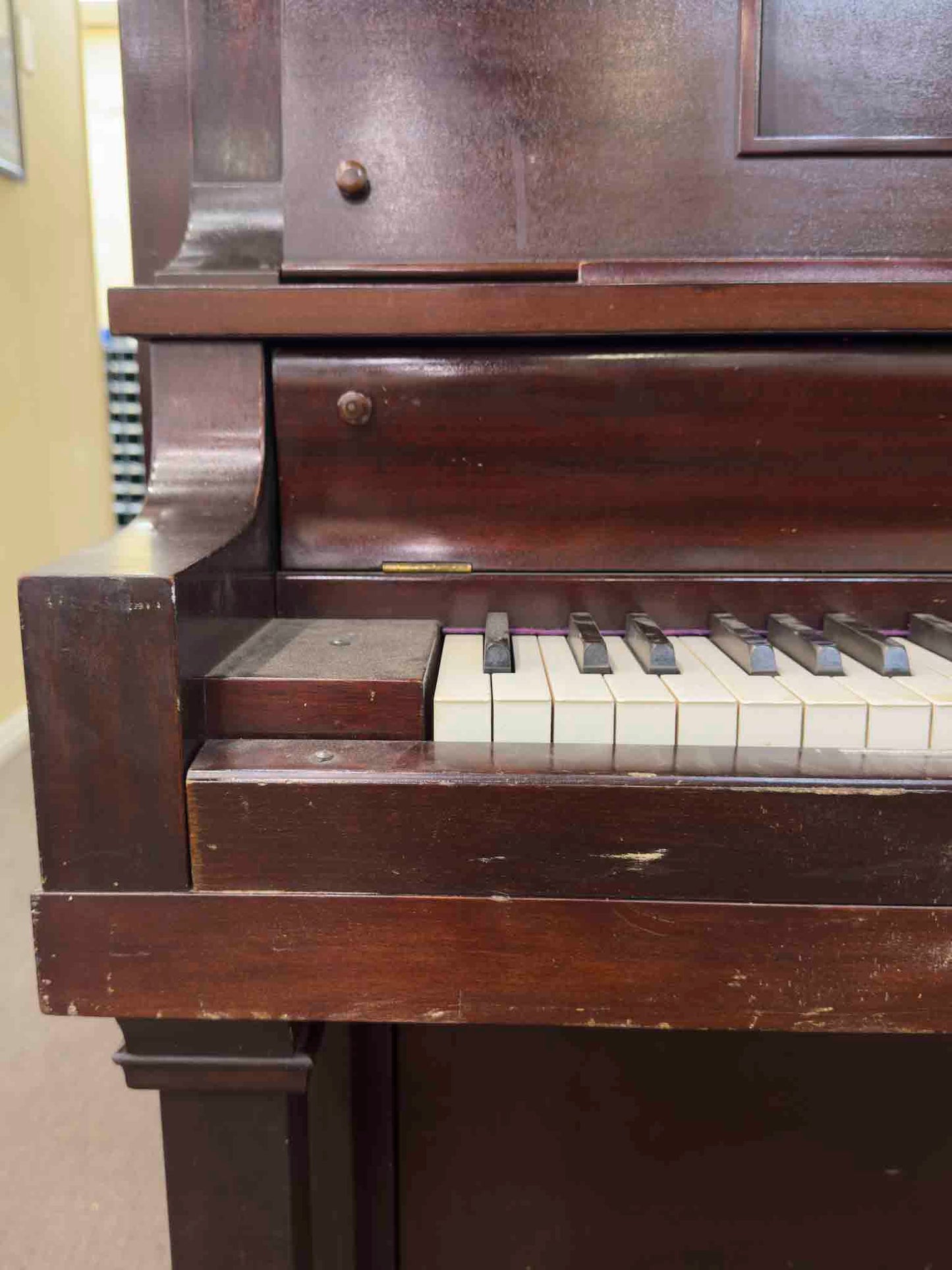 CURRENT SHOP WORK Elite Wood Finish Commissioned Upright Vintage Player Piano