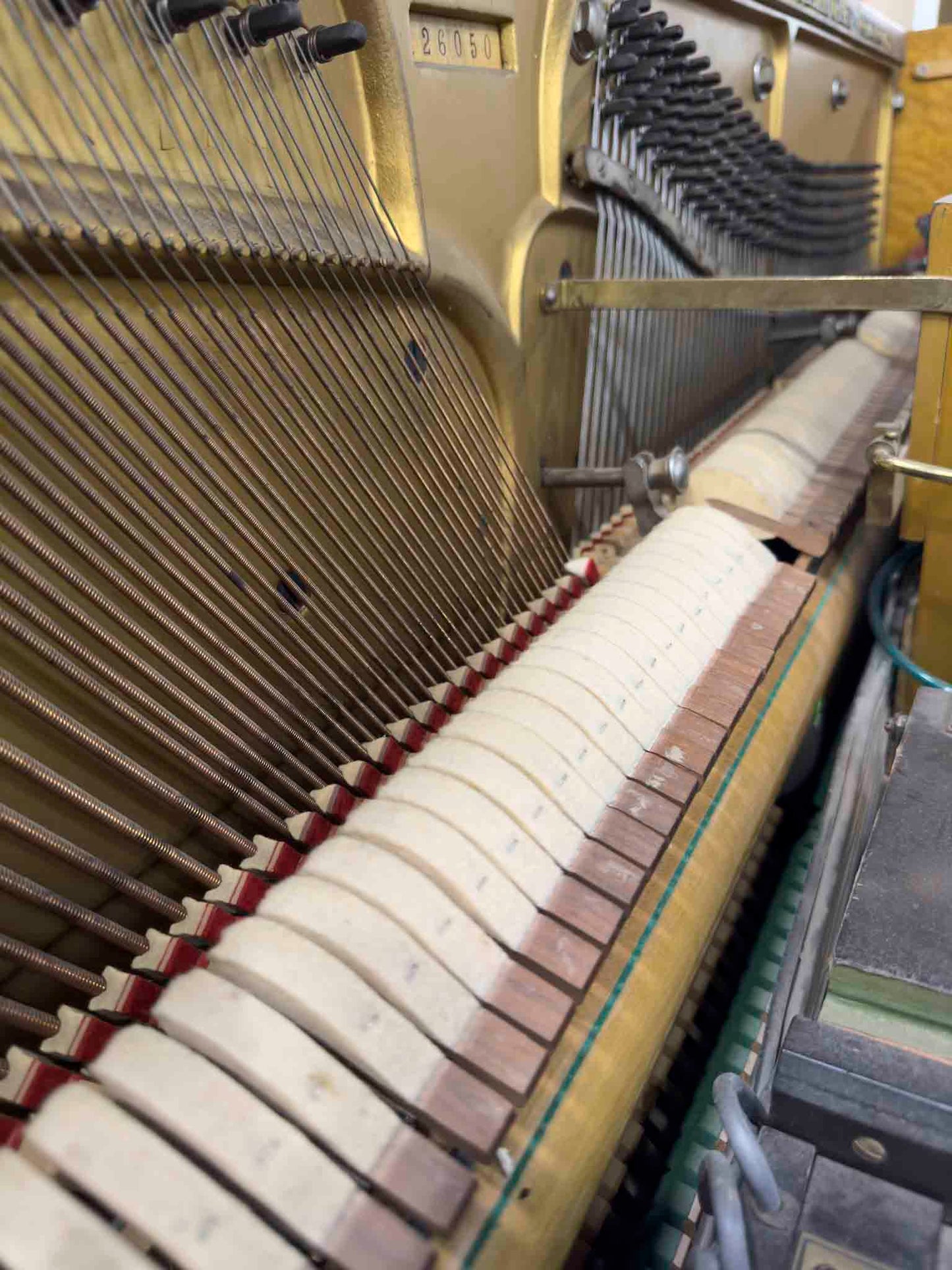 CURRENT SHOP WORK Elite Wood Finish Commissioned Upright Vintage Player Piano